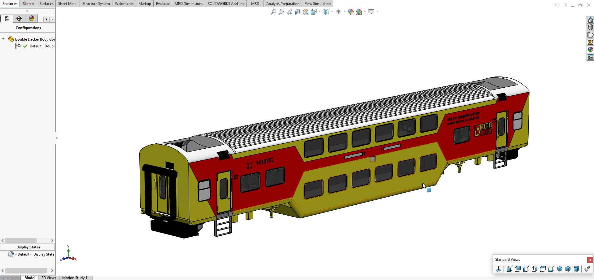 双层和发电机车列车